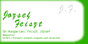 jozsef feiszt business card
